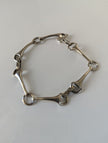 925 Sterling Silver Snaffle Bit Bracelet – Handmade Equestrian Jewellery
