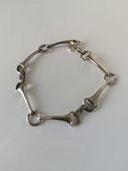 925 Sterling Silver Snaffle Bit Bracelet – Handmade Equestrian Jewellery