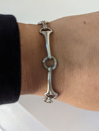 925 Sterling Silver Snaffle Bit Bracelet – Handmade Equestrian Jewellery