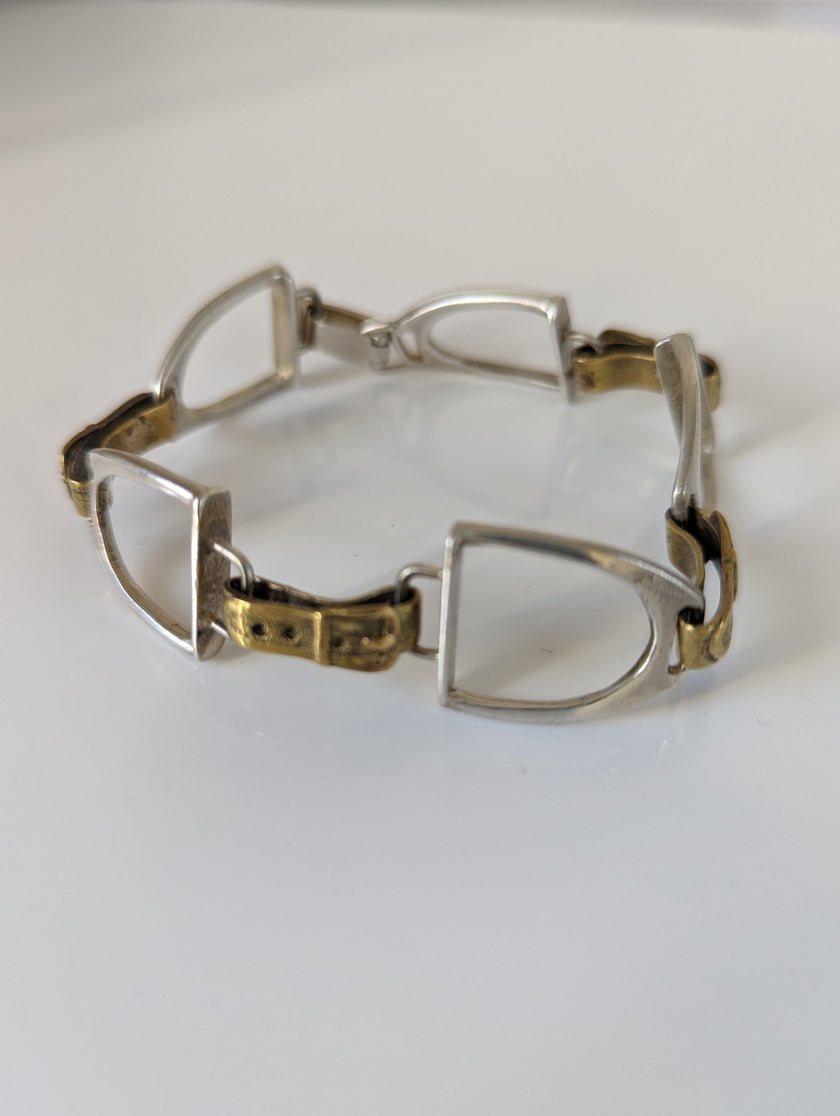 Silver Steed All About Stirrups Bracelet