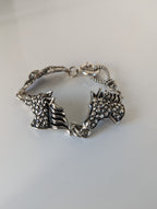 Silver Steed Dappled Silver  Horse Bracelet