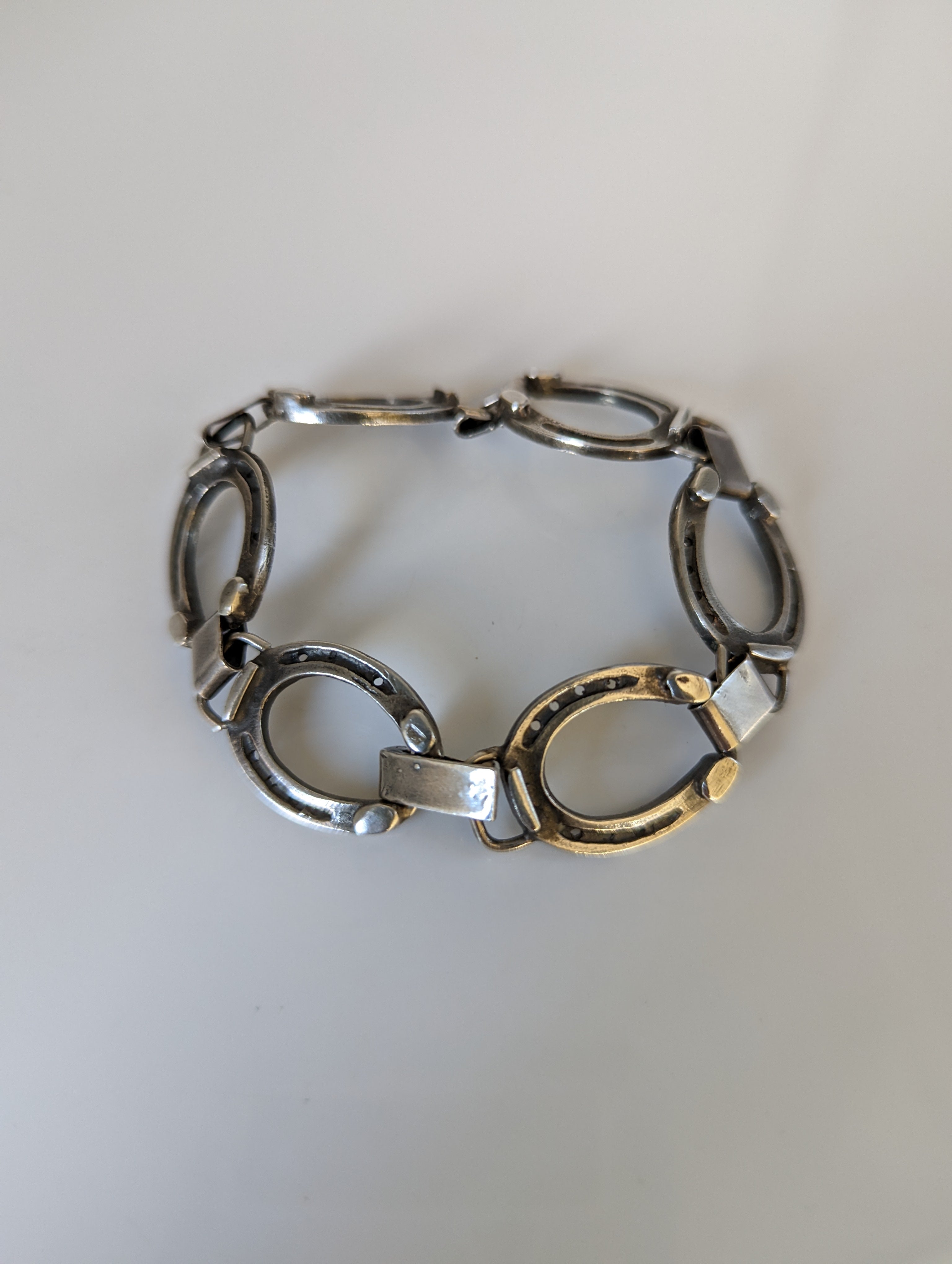 Silver Steed Horseshoe Bracelet 2