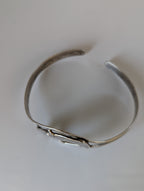 Silver Steed Horse Head Bangle