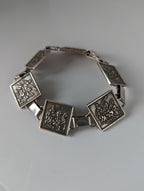 Silver Steed Carriage Driving Silver Bracelet