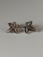 Silver Steed Sweetgum Leaf Stud Earrings