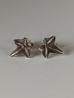 Silver Steed Sweetgum Leaf Stud Earrings