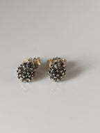 Silver Steed Pine Cone Stud Earrings