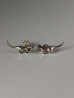 Silver Steed Playful Cat Stud Earrings
