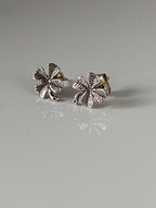 Silver Steed Clover Stud Earrings