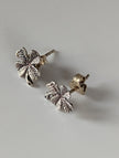 Silver Steed Clover Stud Earrings