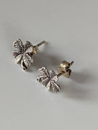 Silver Steed Clover Stud Earrings