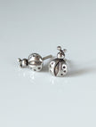 Silver Steed Spotted Ladybird Stud Earrings