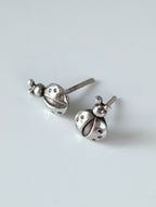 Silver Steed Spotted Ladybird Stud Earrings