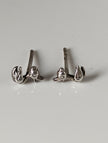 Pendientes con forma de patito de goma Caballo de Plata