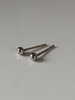 Silver Steed Extra Small Ball Stud Earrings