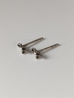 Silver Steed Mouse Stud Earrings