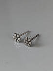 Silver Steed Margaret Flower Stud Earrings