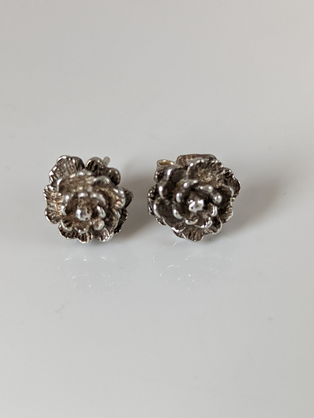 Silver Steed Marigold Stud Earrings