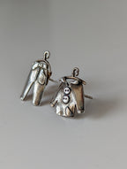 Silver Steed Pajama Stud Earrings