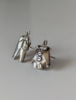 Silver Steed Pajama Stud Earrings