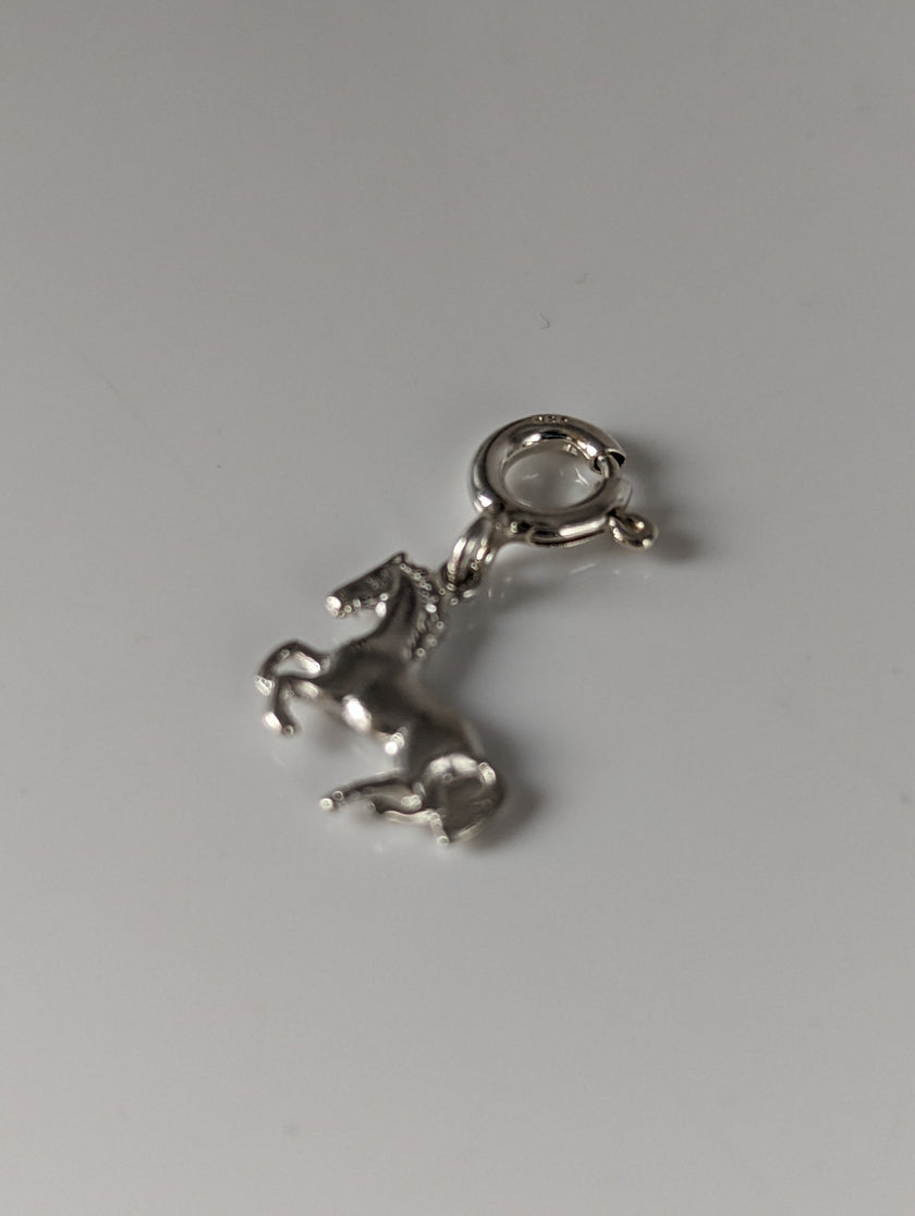 Silver Steed Galloping Horse 2 Silver Charm