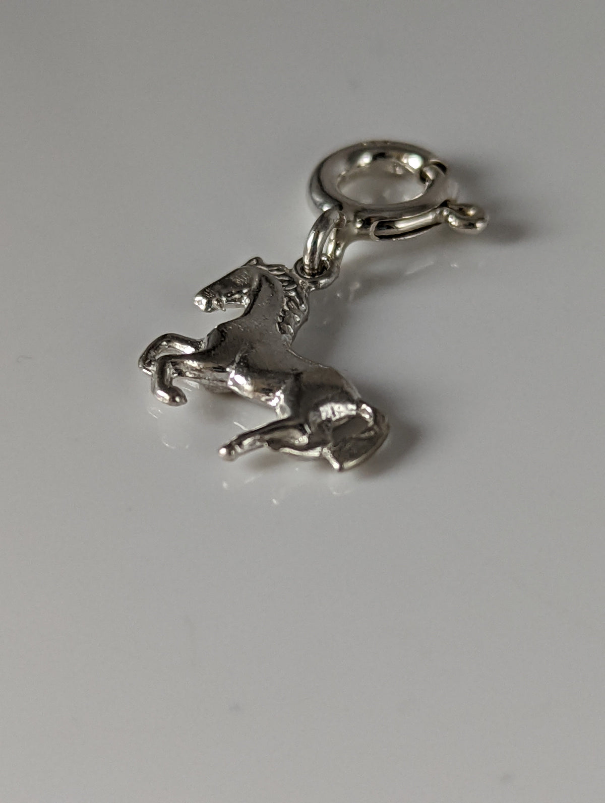 Silver Steed Galloping Horse 2 Silver Charm