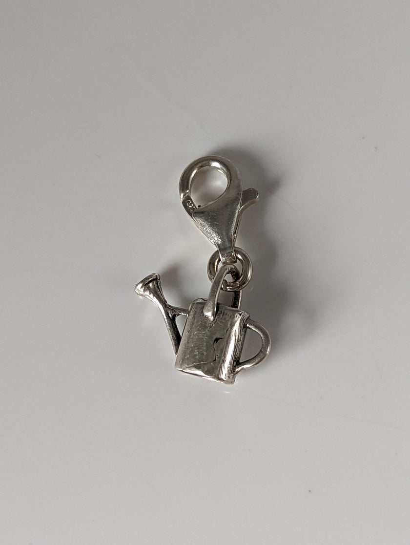 Silver Steed Watering Can Silver Charm