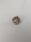 Silver Steed Fox Head Silver Pin