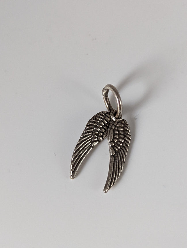Silver Steed Angel Wings Silver Pendant