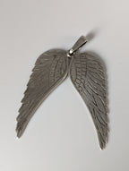 Silver Steed Angel Wings Silver Pendant