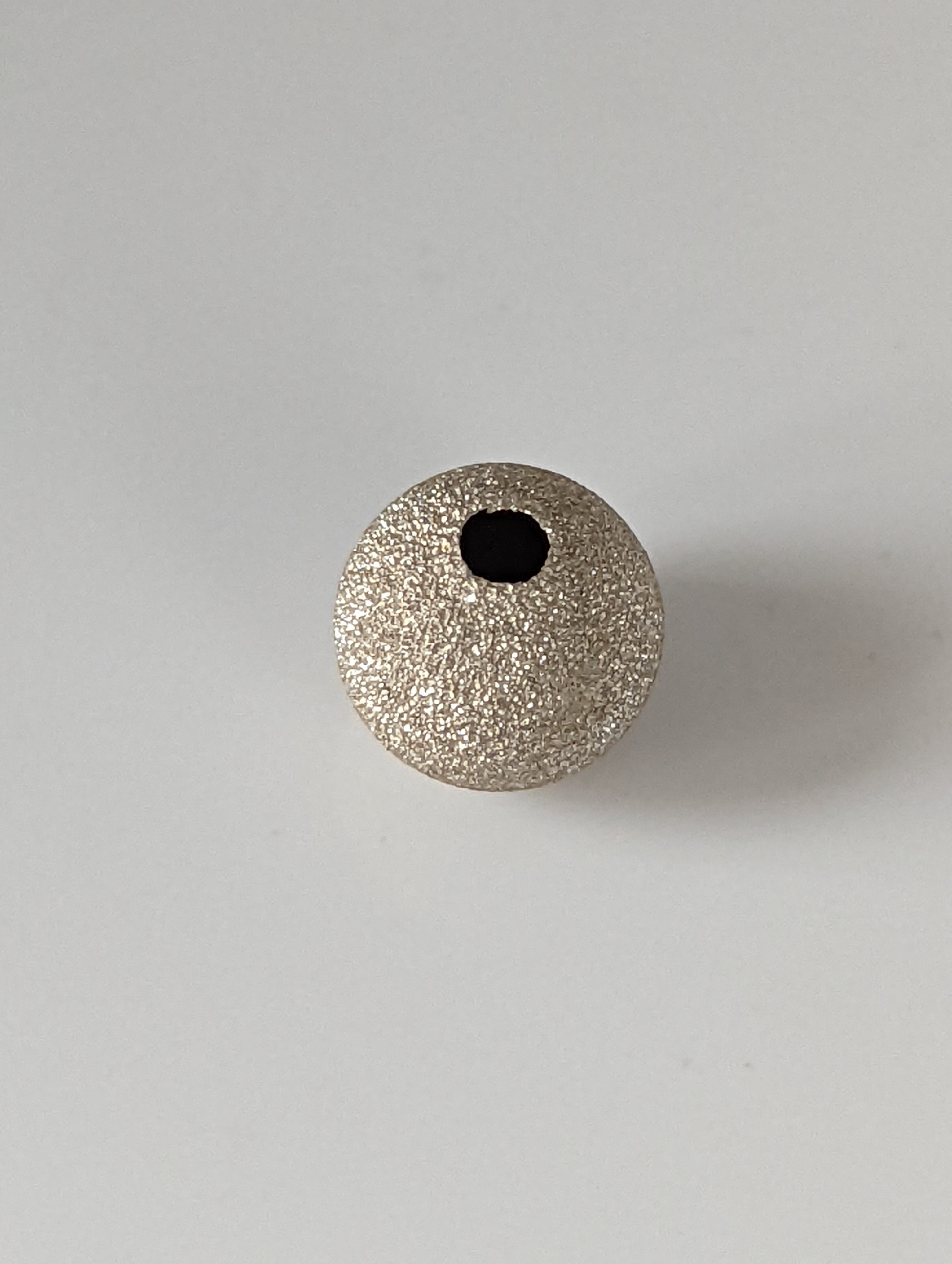 Silver Steed Glitter Ball Silver Pendant/Charm