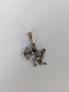 Silver Steed Archer Silver Pendant