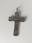 Silver Steed Woven Cross Silver Pendant