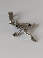 Silver Steed Jumping Frog Silver Pendant