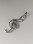 Silver Steed Treble Clef Silver Pendant