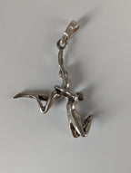 Silver Steed Acrobats Silver Pendant