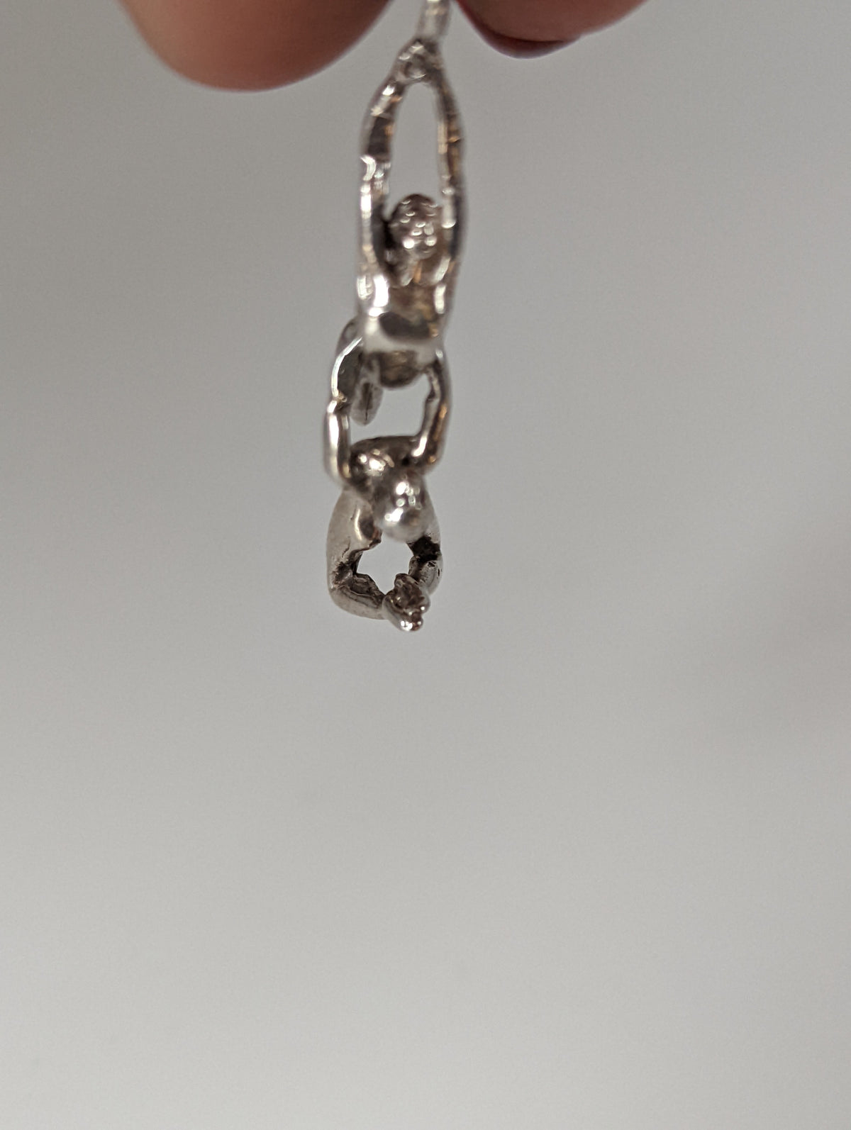 Silver Steed Acrobats Silver Pendant