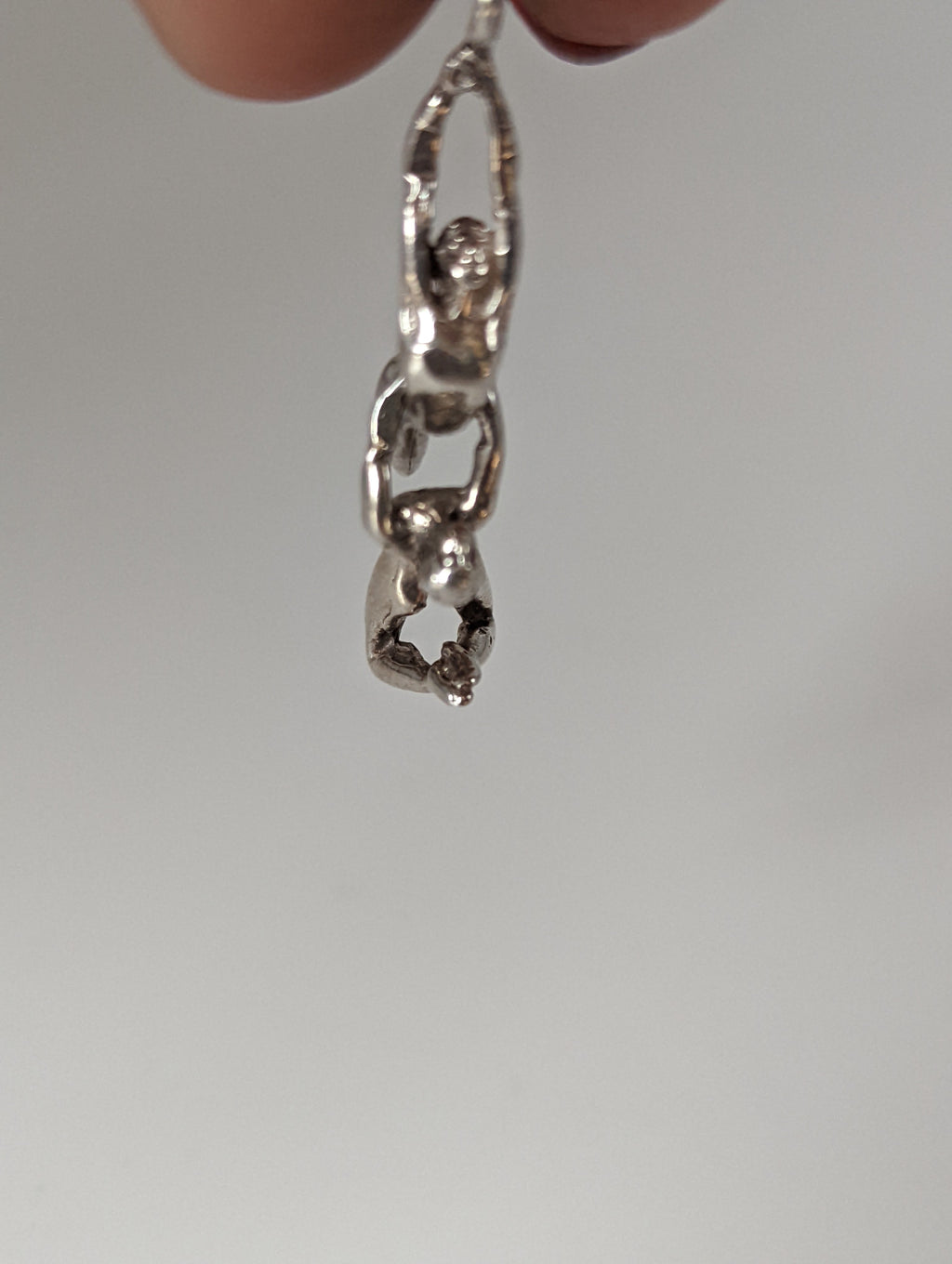 Silver Steed Acrobats Silver Pendant