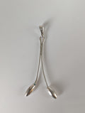 Silver Steed Hanging Stem Silver Pendant