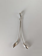 Silver Steed Hanging Stem Silver Pendant