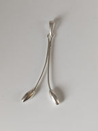 Silver Steed Hanging Stem Silver Pendant