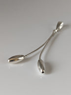 Silver Steed Hanging Stem Silver Pendant