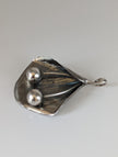 Silver Steed Extravagant Leaf & Stems Silver Pendant