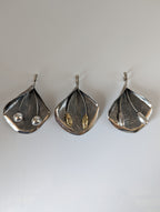 Silver Steed Extravagant Leaf & Stems Silver Pendant