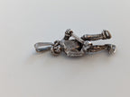 Silver Steed Ice Hockey Silver Pendant