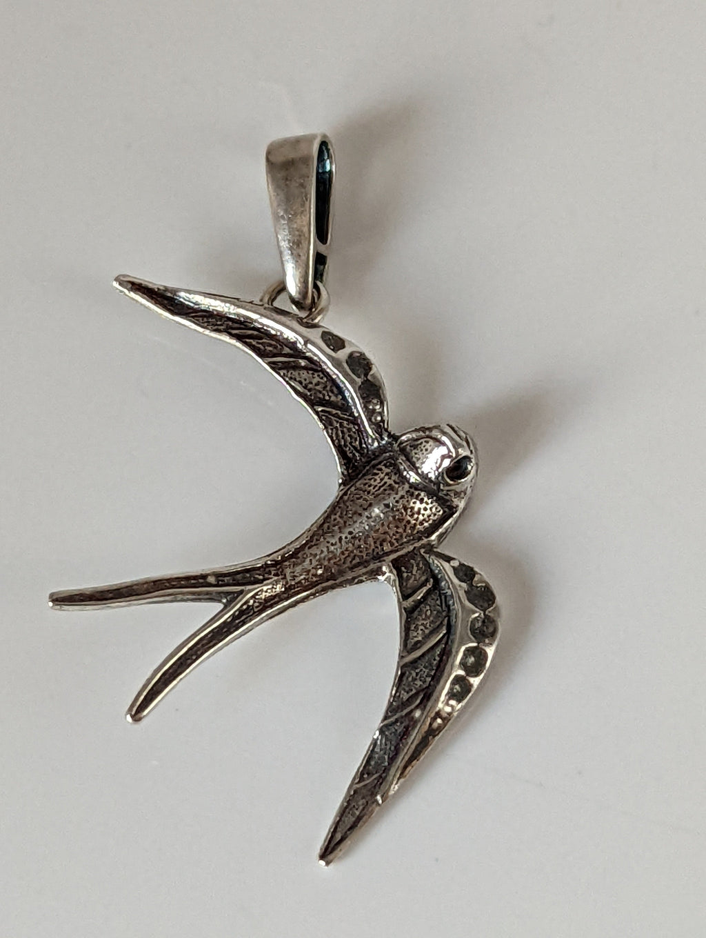 Silver Steed Swallow Silver Pendant