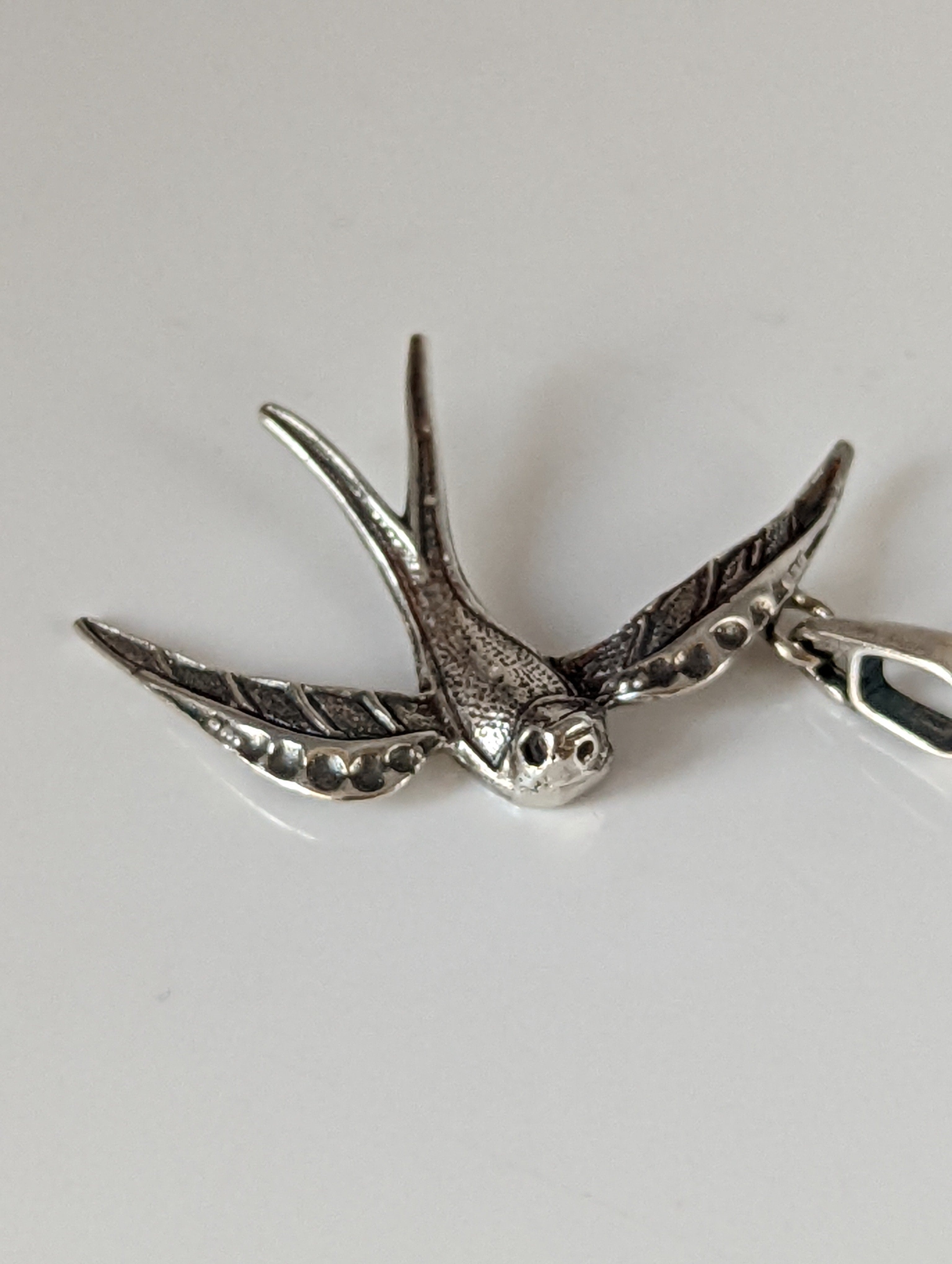 Silver Steed Swallow Silver Pendant