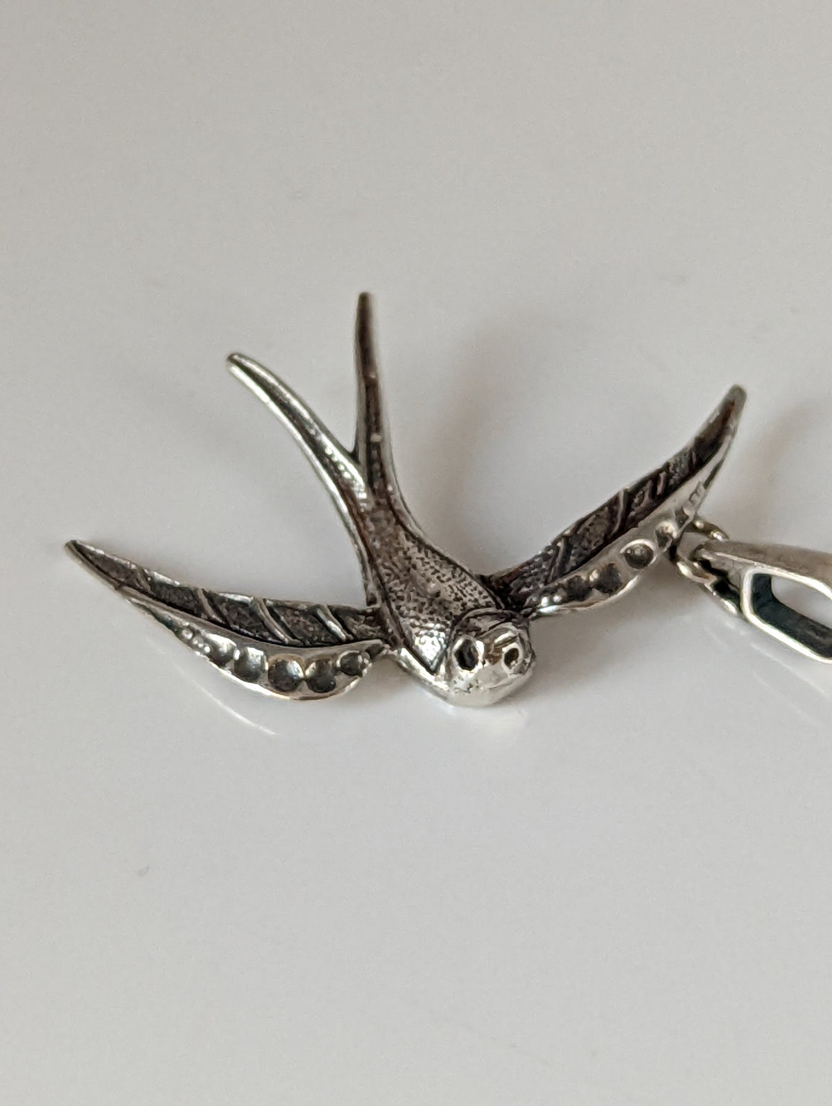 Silver Steed Swallow Silver Pendant