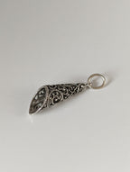 Silver Steed Filigree Cone Silver Pendant