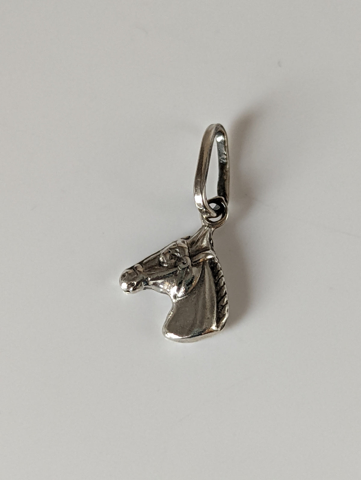 Silver Steed Horse Head Silver Pendant